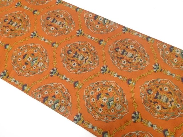 JAPANESE FUKURO OBI / WOVEN FLORAL SARASA